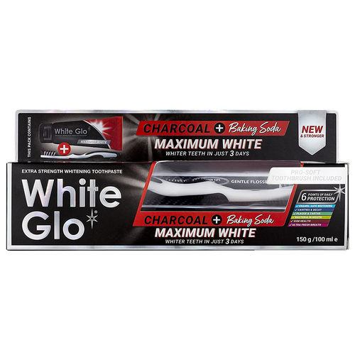 Charcoal + Baking Soda Maximum White Toothpaste 150g Image