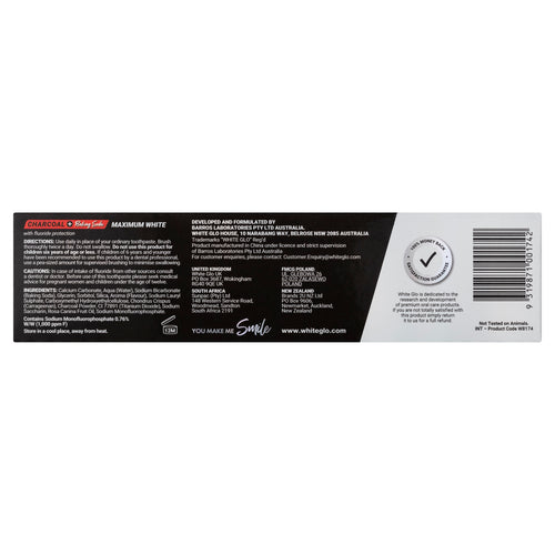 Charcoal + Baking Soda Maximum White Toothpaste 150g Image