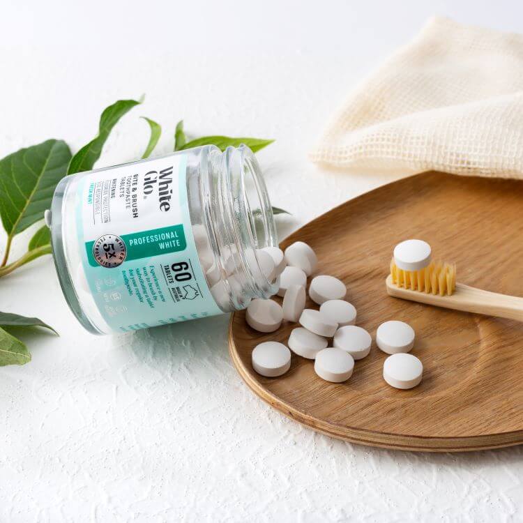 White Glo highlights dentistapproved toothpaste tablet