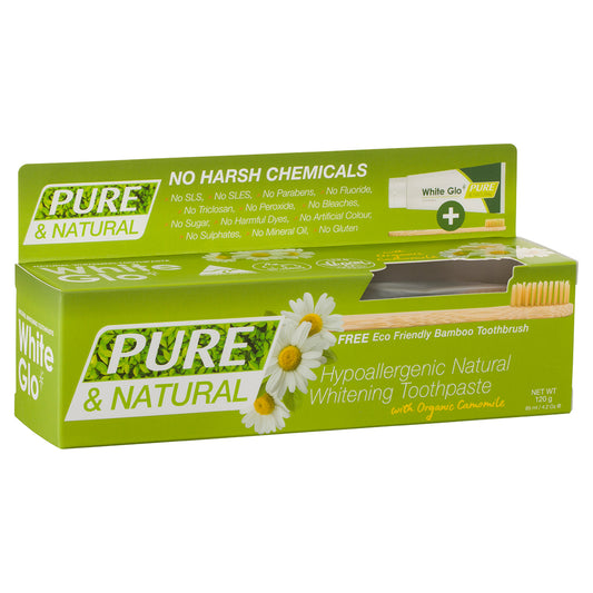 Pure & Natural Whitening Toothpaste With Bamboo Toothbrush